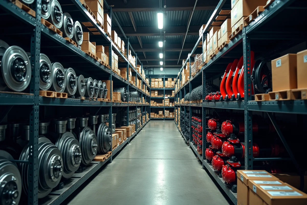 Profesjonalne części samochodowe w sklepie Auto-Max Bytom — szeroki asortyment na półkach magazynowych